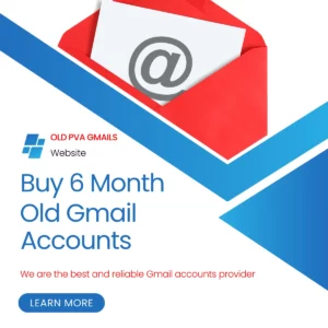 Buy 6 Month old PVA Gmail Accounts – PVA Mails