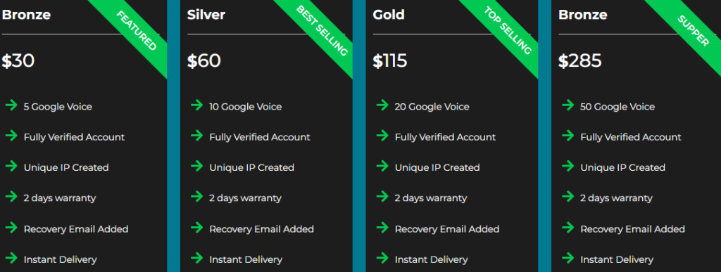 Google Voice Accounts